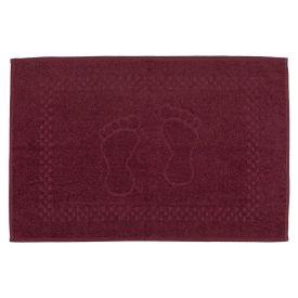Toalha De Piso Algodão 45X68cm Havan 1 Pç - Bordo Antigo