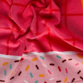 Toalha de Praia Aveludada 100% Algodão Döhler - Sorvete