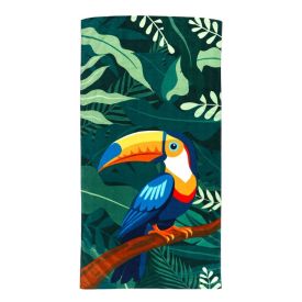 Toalha de Praia Aveludada 100% Algodão Döhler - Tucano