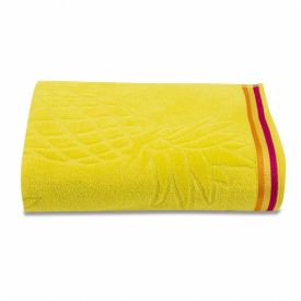 Toalha De Praia Aveludada Havan Casa - Abacaxi Amarelo