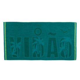 Toalha De Praia Aveludada Havan Casa - Ô Vidão Esmeralda