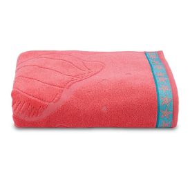 Toalha De Praia Aveludada Havan Casa - Fundo Do Mar Coral