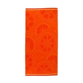 Toalha de Praia Ipanema Havan Casa - Citrus Laranja Iluminado