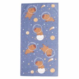 Toalha de Praia Infantil Lepper - Capivara Azul