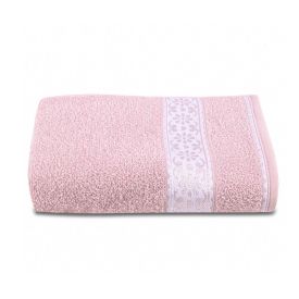 Toalha De Rosto 85% Algodão Malú Havan Casa Havan 1 Pç - Rosa Fita