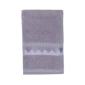 Toalha De Rosto 100% Algodão Jolie Havan Casa - Cinza