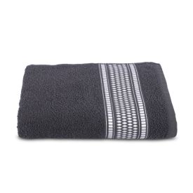 Toalha de Rosto 100% Algodão Nara Havan - Cinza Grafite