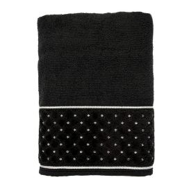 Toalha De Rosto 100% Algodão Safira Havan 1 Pç - Carbono