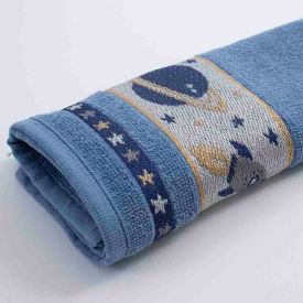 Toalha Lavabo 32Cm X 45Cm Kids Havan Casa - Azul Veleiro