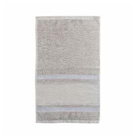 Toalha Lavabo Para Bordar Capricho - Cinza Luar