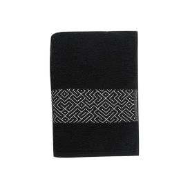 Toalhas De Rosto 100% Algodão Tokyo Havan Casa - Preto