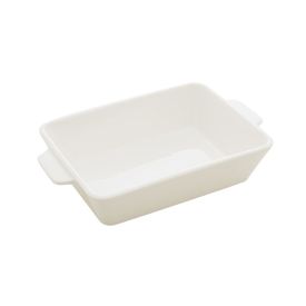 Travessa De Porcelana Com Alça 800Ml Lyor - Branco