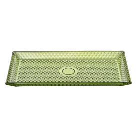 Travessa Retangular Zafira Verde Vitazza - Vidro