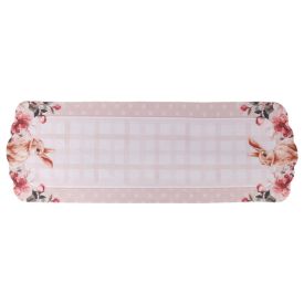 Trilho de Mesa Páscoa 40Cm X 1,20M Havan Casa - Floral Poa Rosa