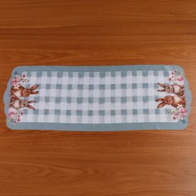 Trilho de Mesa Páscoa 40Cm X 1,20M Havan Casa - Xadrez Verde