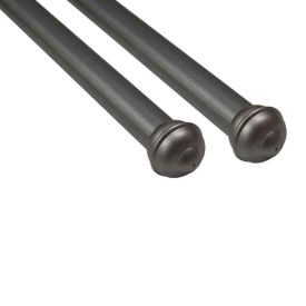 Varão de Cortina Médio Duplo 3,00 m Havan Casa - Prata Fosco