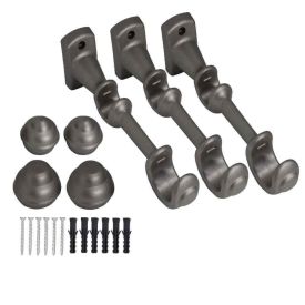 Varão de Cortina Médio Duplo 3,00 m Havan Casa - Prata Fosco