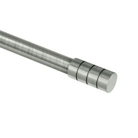 Varão Extensivo 1,20 À 2,10 m Cilindro Evolux - Cromado