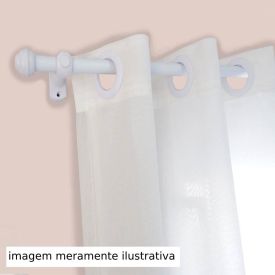 Varão De Cortina 2,50 M Grosso Fosco Havan - Branco Fosco