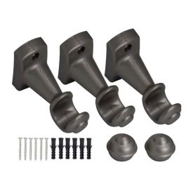 Varão De Cortina Grosso 2,50 M Fosco Havan - Prata Fosco