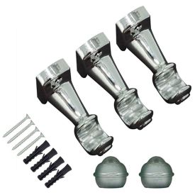 Varão de Cortina Grosso 3,00 m Havan Casa - Prata Cromado