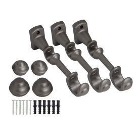 Varão de Cortina Grosso Duplo 2,50 m Havan Casa - Prata Fosco