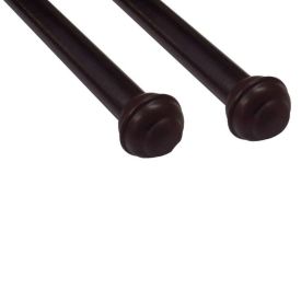 Varão de Cortina Grosso Duplo 2,50 m Fosco Havan Casa - Imbuia Fosco