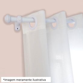 Varão De Cortina 2,50M Médio Havan Casa Fosco - Branco Fosco