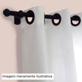 Varão De Cortina 3 M Médio Havan Casa - Preto Fosco