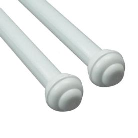 Varão de Cortina Médio Duplo 2 m Fosco Havan Casa - Branco Fosco 