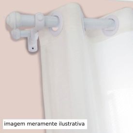 Varão De Cortina Médio Duplo 2 M Fosco Havan - Branco Fosco 