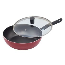 Wok Com Tampa Garlic Brinox 2,3L - Vermelho