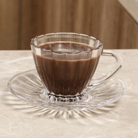 Xícara De Café Com Pires Radial Lyor 70Ml - Vidro