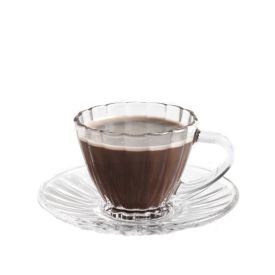 Xícara de Café com Pires Radial Lyor 70Ml - Vidro