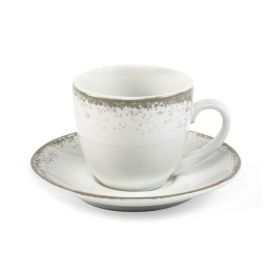 Xícara De Chá Com Pires Névoa Cinza Schmidt - 230ml