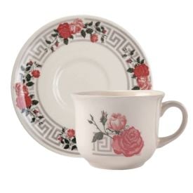 Xícara De Chá Com Pires New Bella Biona Havan Casa 200Ml - Cerâmica