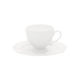 Xícara De Chá Com Pires Soleil White Oxford 200Ml - Porcelana