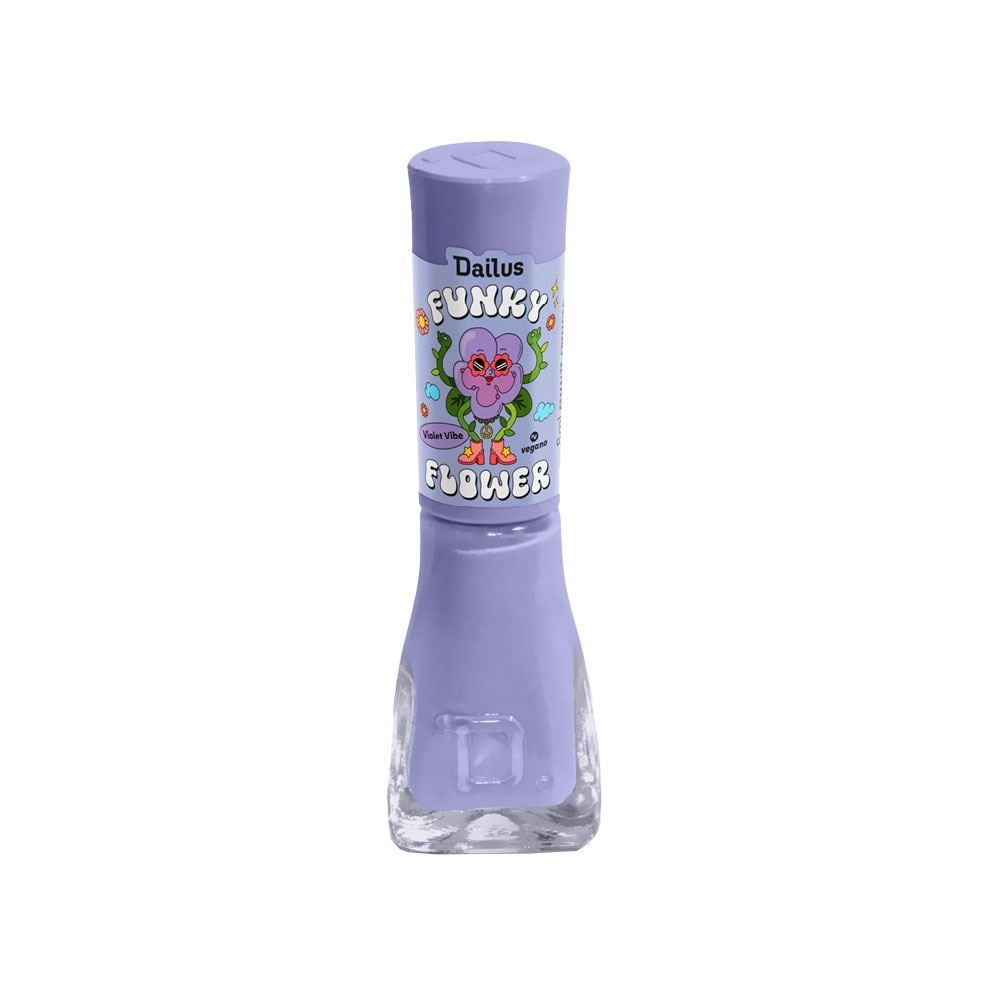 Esmalte Cremoso Dailus Funky Flower 8Ml - Violet Vibe