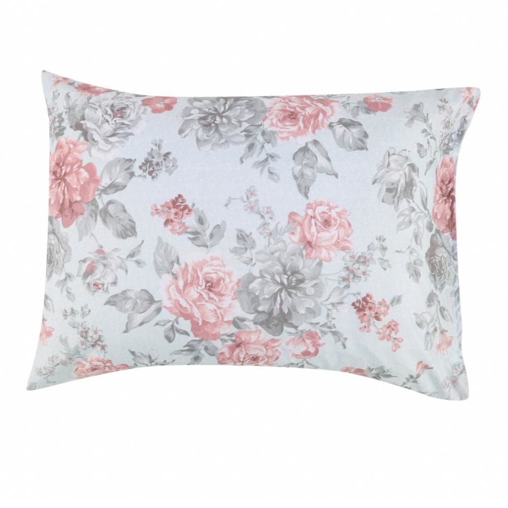 Fronha Avulsa Microfibra Estampada Havan Casa - Suela Flowers Verde