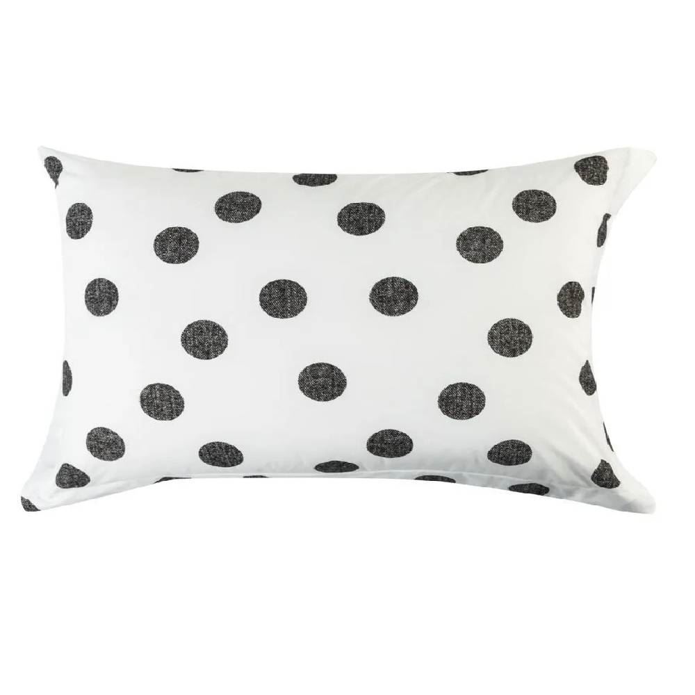 Fronha King 50X90 cm Buona Fortuna - Poá Preto