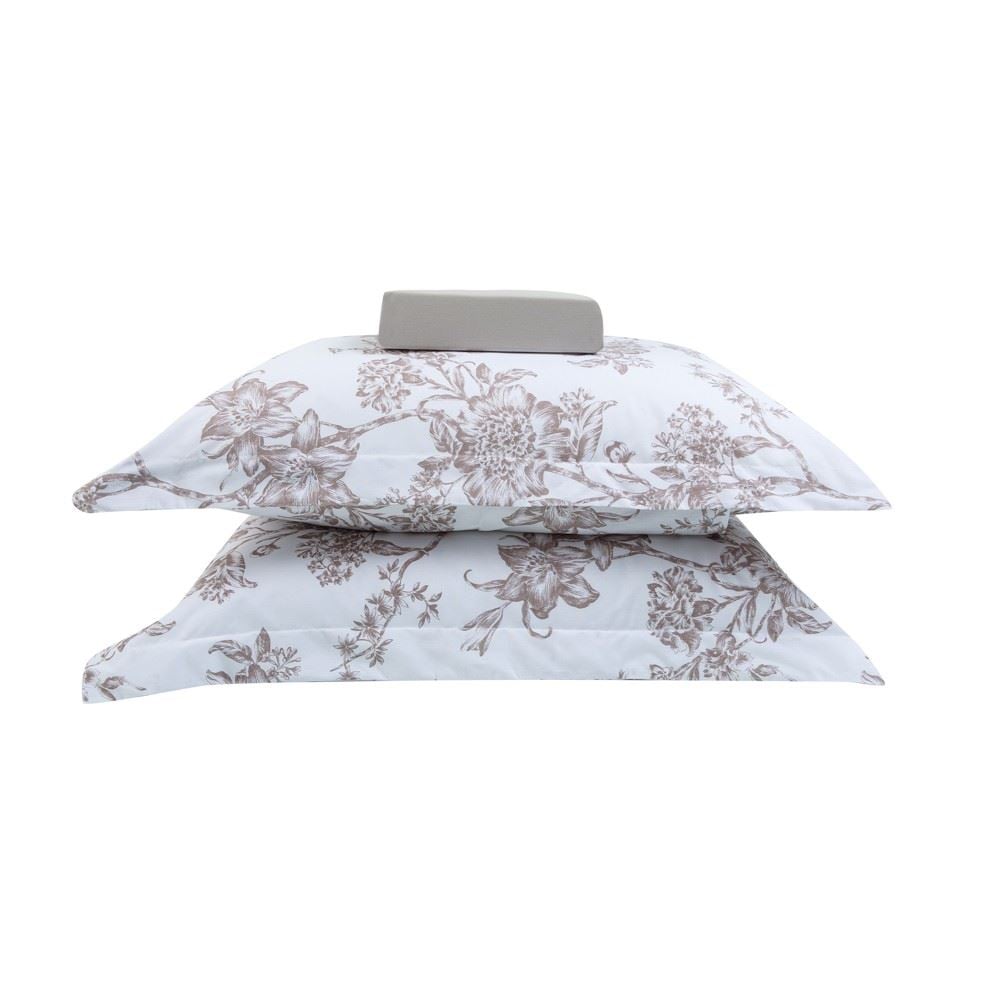 Jogo de Cama Queen Percal Buona Fortuna 3 pçs - Olivia Cru 