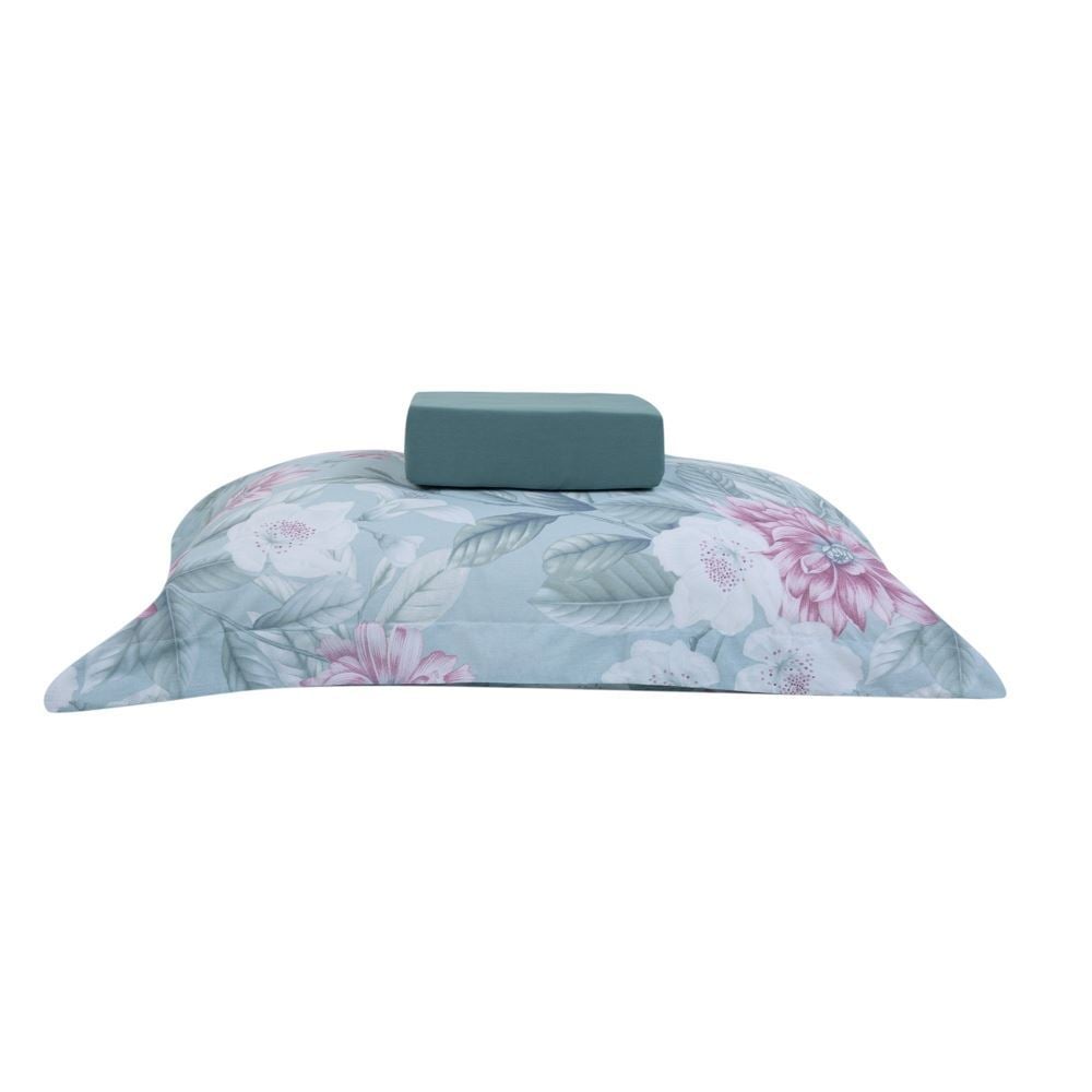 Jogo de Cama Solteiro Percal Buona Fortuna 2 pçs - Isis Verde