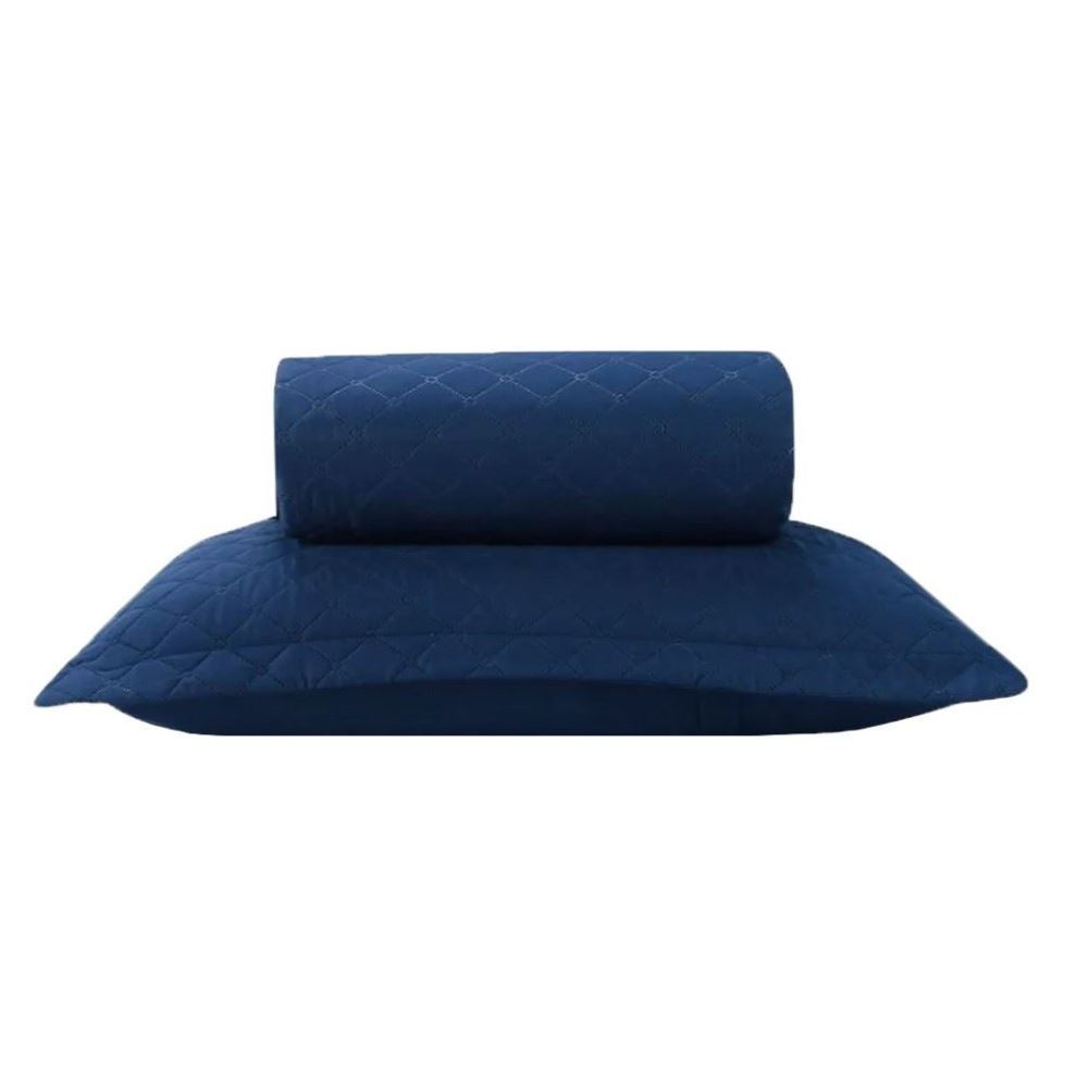 Kit Colcha Solteiro 100% Poliéster Versalhes Havan Casa 2 Peças - Midnight Blue