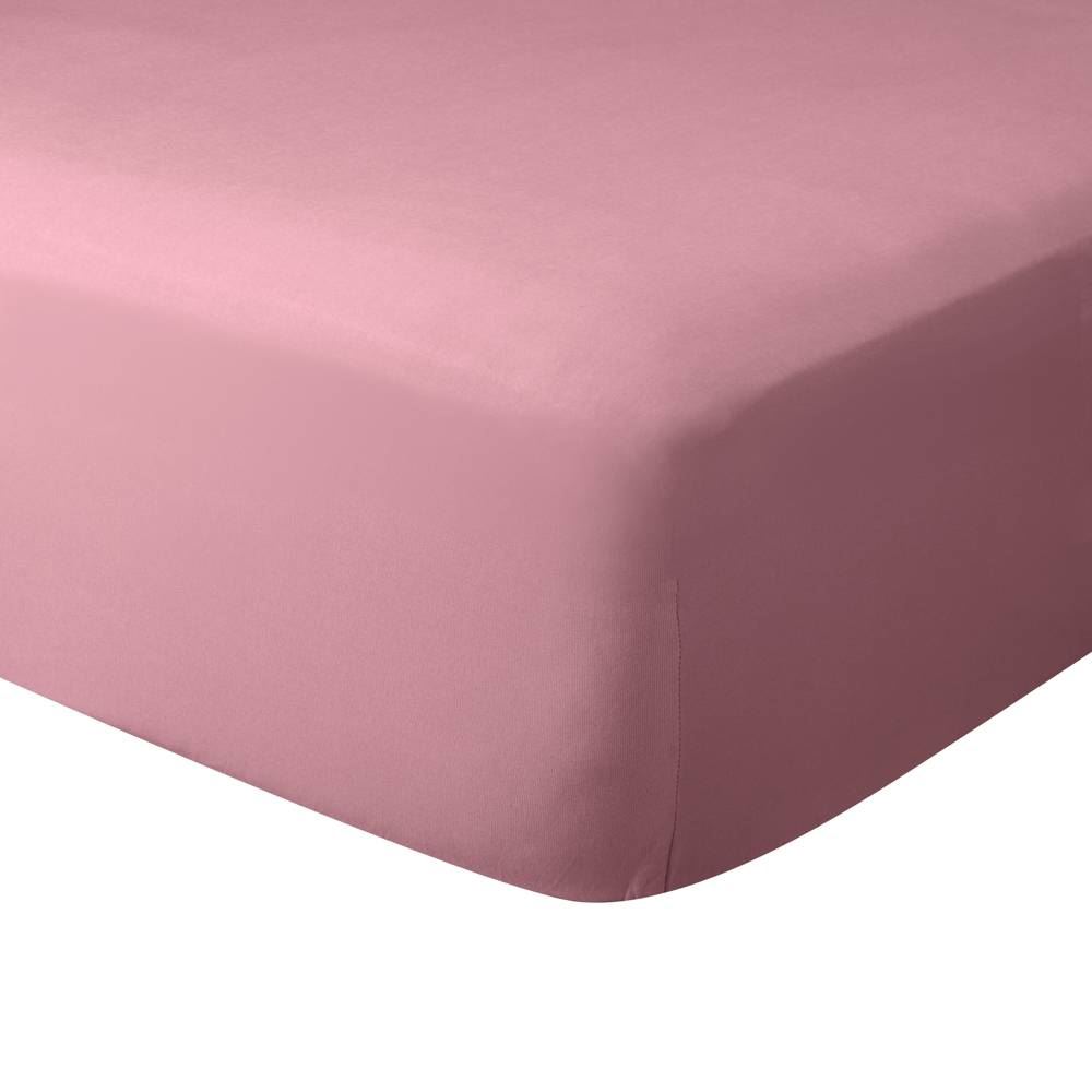 Lençol com Elástico Solteiro de Malha Paris - Rosa Cravo