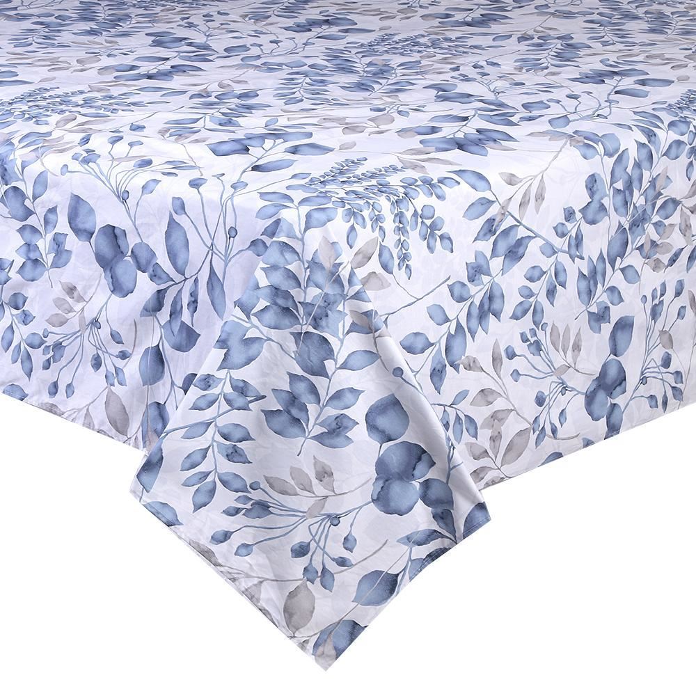 Lençol Queen 100% Algodão Sem Elástico Buona Fortuna - Jade Prata