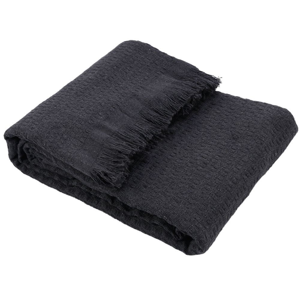 Manta para Sofá Decorativa 1,40X2,00 m Requinte Havan Casa - Cinza Escuro