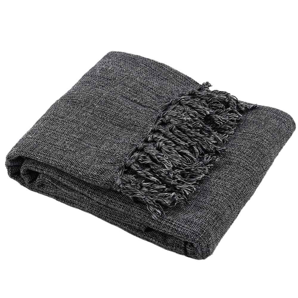 Manta para Sofá 1,80X2,30 m Mônaco Havan Casa - Preto Mescla