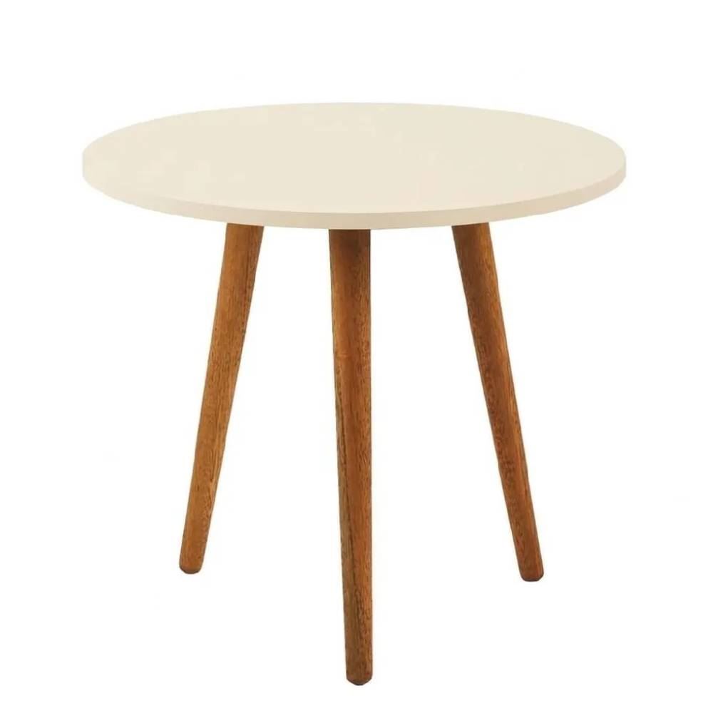 Mesa de Apoio Baixa Decorativa Havan Casa - Off White