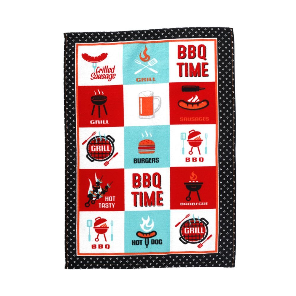 Pano de Copa 100% Algodão Felpudo Döhler 1 Pç - Barbecue