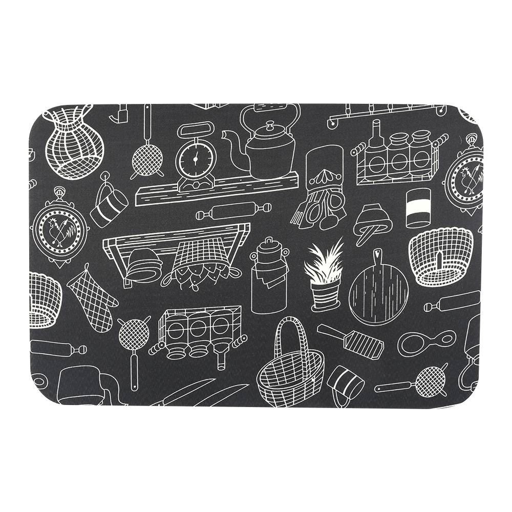 Tapete para Quarto e Sala Tecil 40X60 cm Havan Casa - Giz Preto